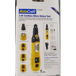Rotacraft RC03USB Micro Rotary multisliber 3,6 Volt med tilbehr