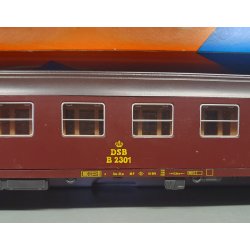 Roco HO 4276c DSB personvogn litra b 2301 brun 2 kl.