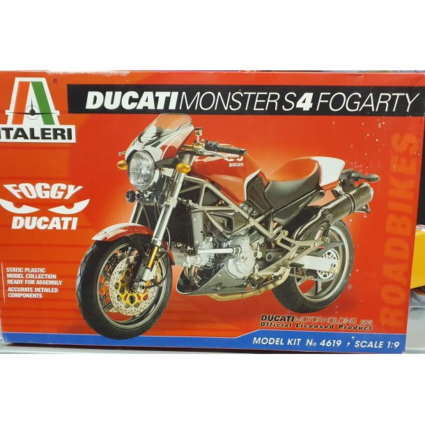 Italeri 4619 byggest Ducatti monster s4 fogarty skala 1:9