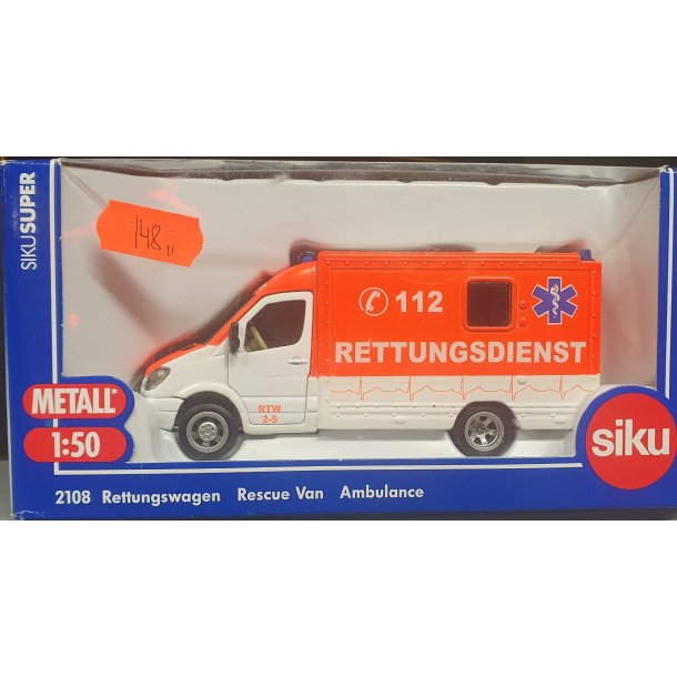 Siku 2108 Ambulance Rettungsdienst 112 skala 1:50