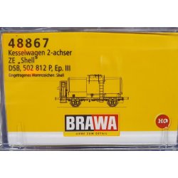 Brawa HO 48867 DSB tankvogn DANSK SHELL K�benhavn Ze 502 812 P