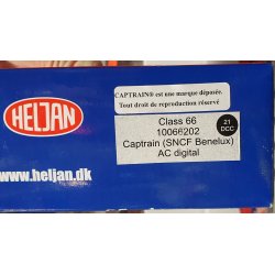 Heljan 66202 SNCF diesellok class 66 captrain Benelux digital Mrklin drift