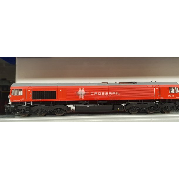 Heljan 66001 diesellok Crossrail Class 66 PB 03 til analog jvnstrm drift