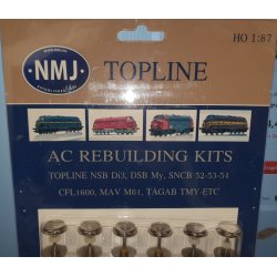 NMJ 1234 ombygningst: aksler og slbesko passer p alle NMJ NOHAB/MYer til Mrklin drift