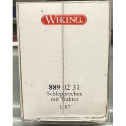 Wiking HO 889 02 31 Lanz traktor med rive