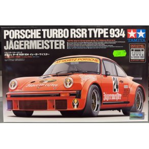 Tamiya 24328 PORSCHE TURBO RSR TYPE 934 JAGERMEISTER skala 1:24 byggest