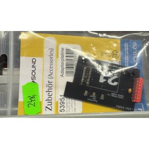 ESU 53951 platine til 21 pin. Dette adapterkort er til ejere af en Hbner-skinnebus