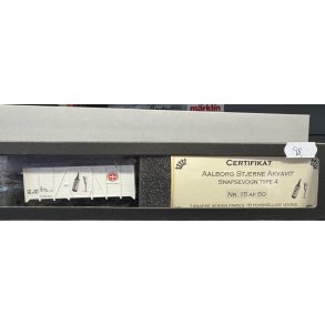 Mrklin 15 DSB reklamevogn Aalborg Stjerne Akvavit Snapsevogn Nr 15 AF 50