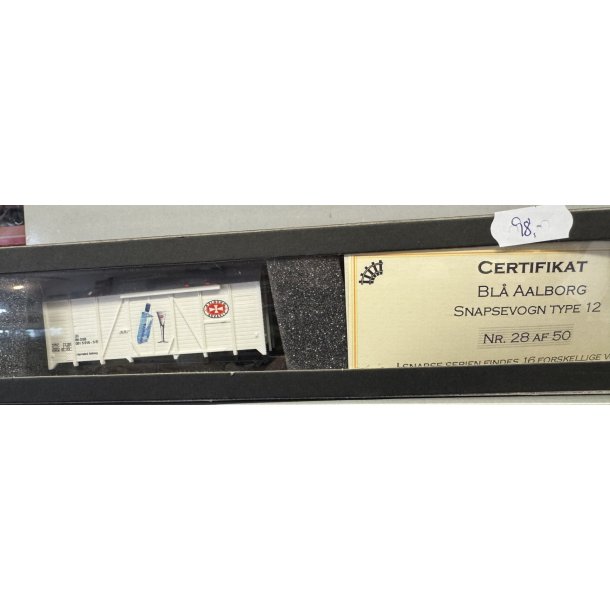 Mrklin 28 DSB reklamevogn Bl Aalborg Akvavit Snapsevogn Nr 28 AF 50