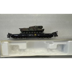 Roco 932 spor N DB svrgodsvogn med kampvogn