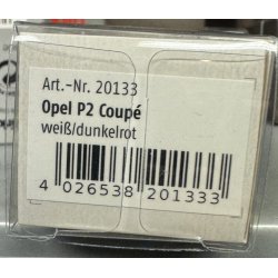 Brekina HO 20133 Opel P2 Coupe 1960. Nyhed 2023