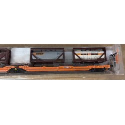 Mrklin 47471 Wascosa AG Dobbelt lommevogn type Sdggmrss med fire 20 fod. Tankcontainer. Nyhed 2024