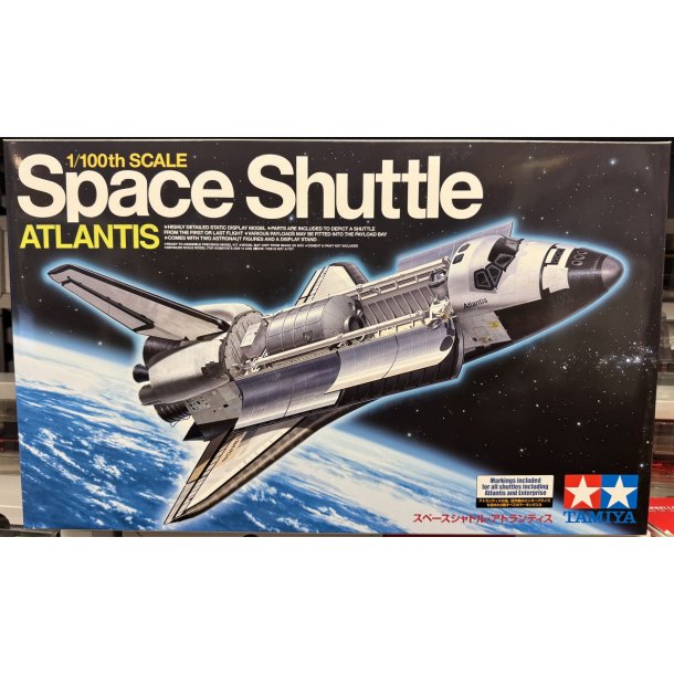 Tamiya 60402 rumfartøj Space Shuttle Atlantis skala1:100 byggesæt