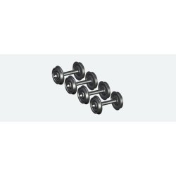 ESU HO 41201 AC hjulst, diameter=10,8 mm, godsvogn, aksellngde=22,0 mm. St med 4 stk