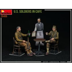 MiniArt 35406�AMERIKANSKE SOLDATER I CAF� bygges�t skala 1:35