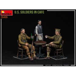 MiniArt 35406�AMERIKANSKE SOLDATER I CAF� bygges�t skala 1:35