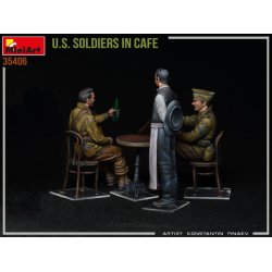 MiniArt 35406�AMERIKANSKE SOLDATER I CAF� bygges�t skala 1:35