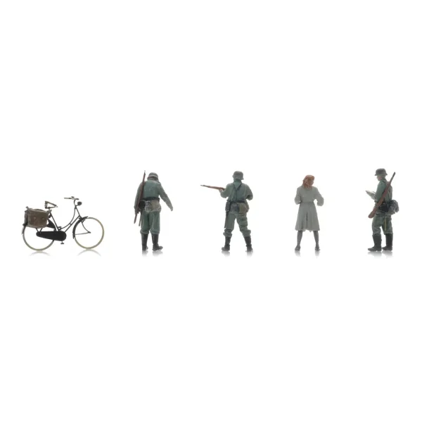 Artitec HO 5870064 figurst Wehrmacht checkpoint + kvinde p cykel